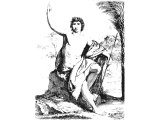 The messenger of Christ (Engraving based on a picture by Guido)